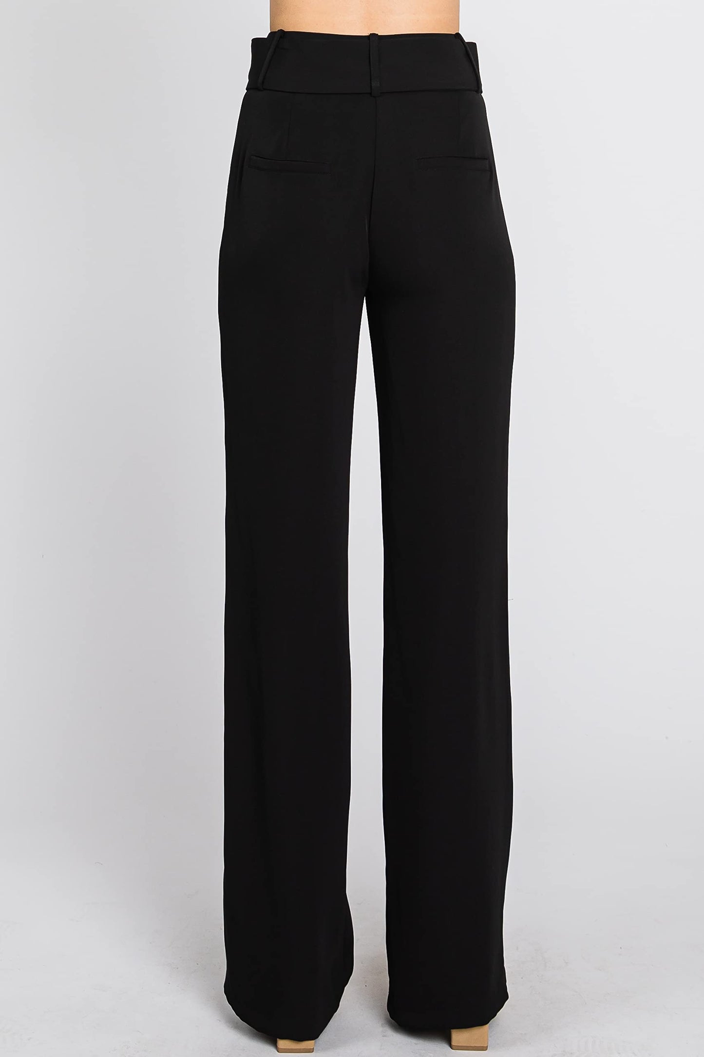 Straight Leg Belted Trouser